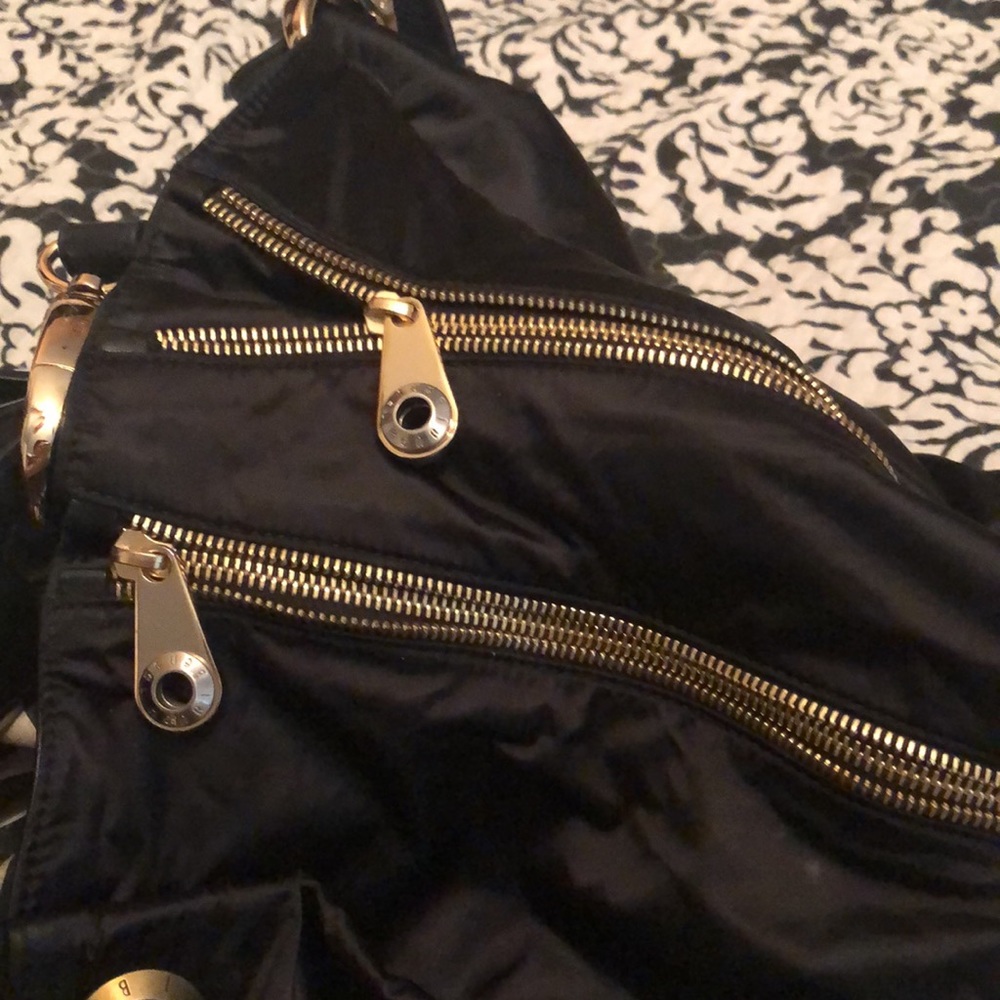 Henri Bendel black nylon satin tote - Picture 5 of 8
